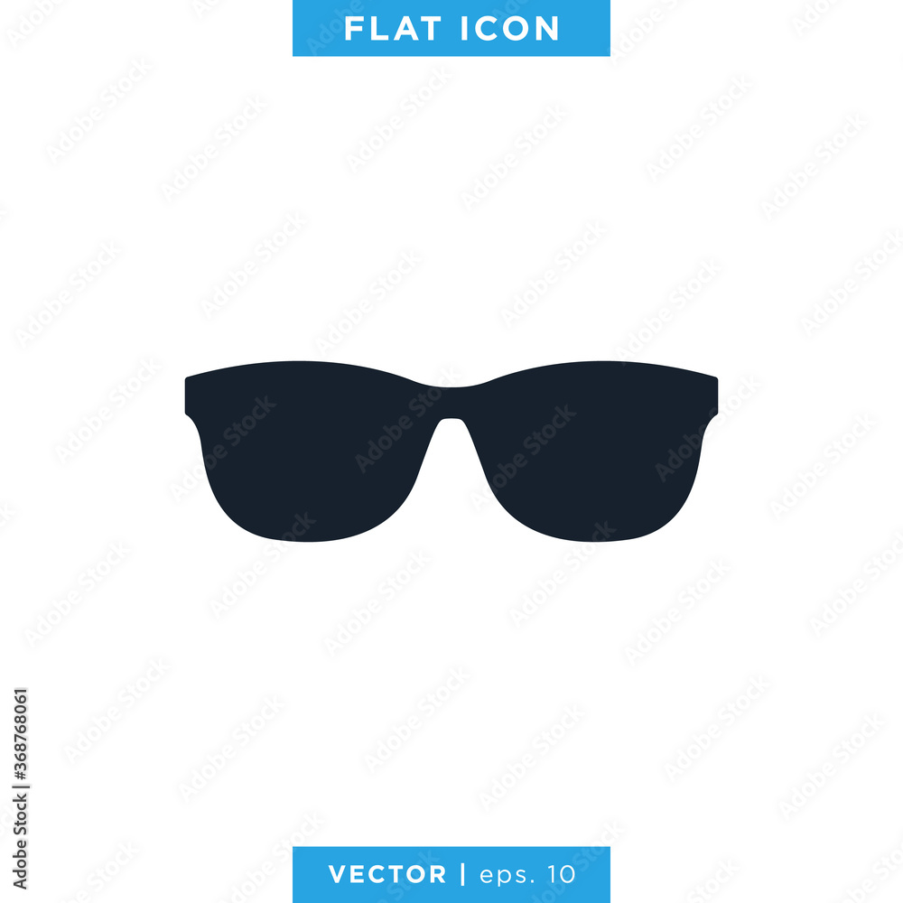 Eyeglass Icon Vector Design Template. Eyeglass Icon Vector Design Template.