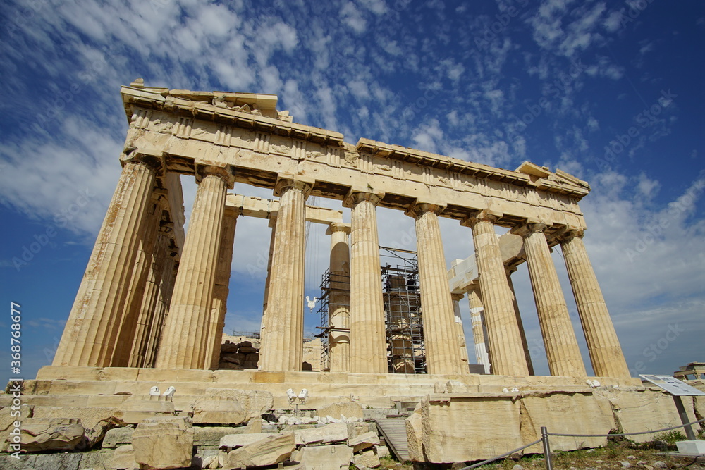 a temple in Athens, called the Parthenon