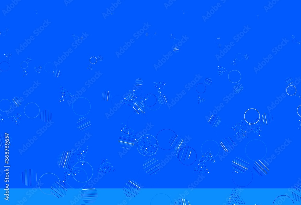 Light BLUE vector pattern with polygonal style with circles. Light BLUE vector pattern with polygonal style with circles.