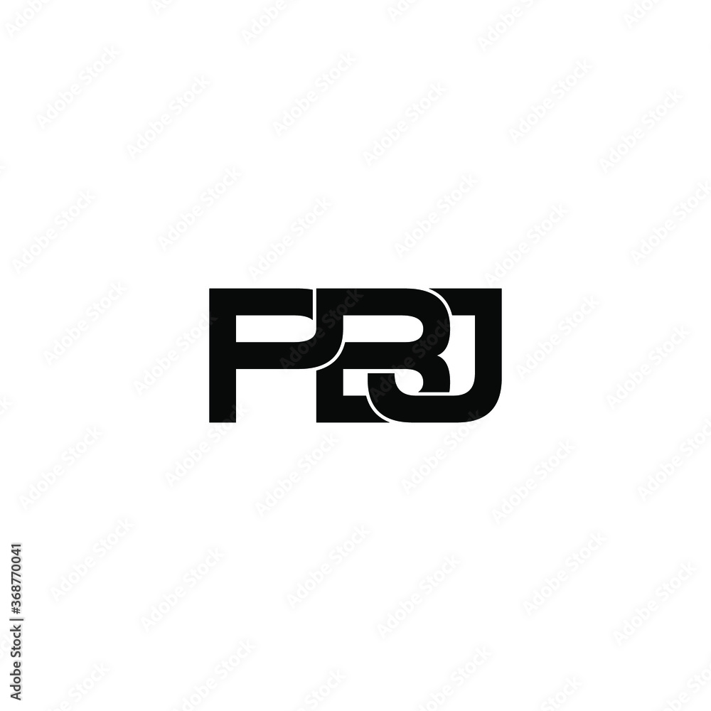pbj letter original monogram logo design pbj letter original monogram logo design