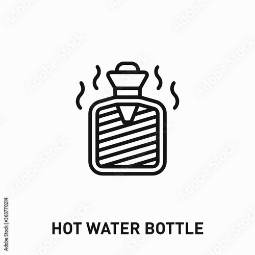 hot water bottle icon vector. hot water bottle sign symbol for your design 