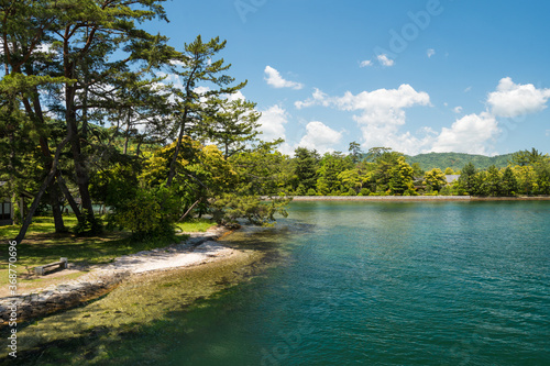 Natural landscape of Amanohashidate in Kyoto Japan