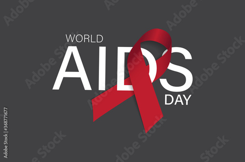 world aids day vector illustration.