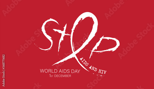 world aids day vector illustration.