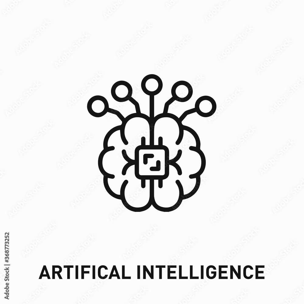 artificial intelligence icon vector. ai sign symbol for your design artificial intelligence icon vector. ai sign symbol for your design