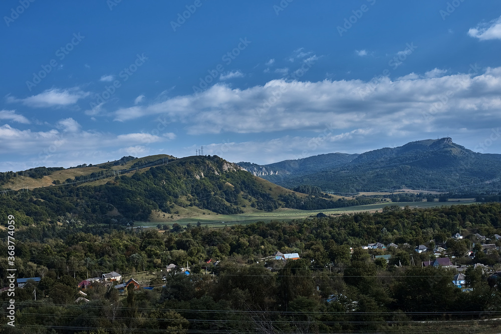 mountain view sky clouds forest mountain view sky clouds forest