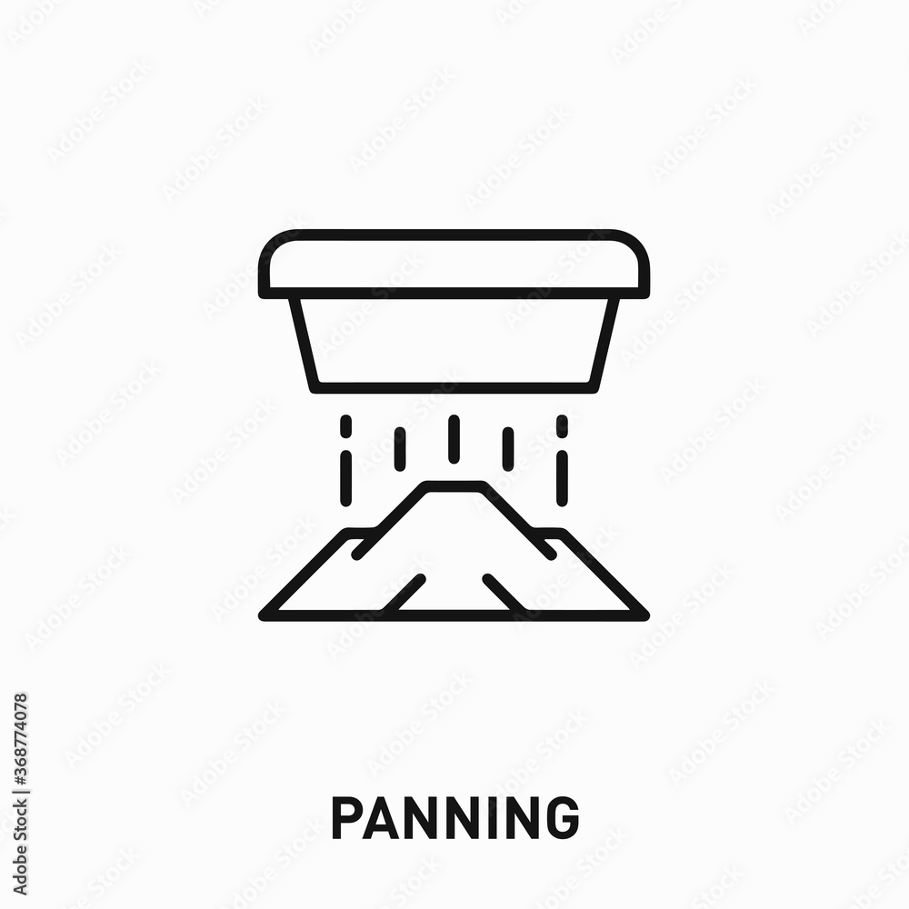 panning icon vector. panning sign symbol for your design panning icon vector. panning sign symbol for your design