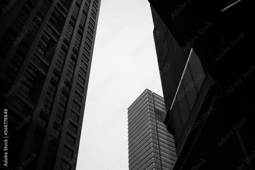 Hong Kong city skyscrapers