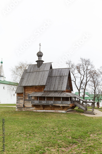 Suzdal, Russia. Nativity Cathedral of Suzdal Kremlin in spring
