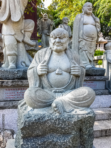 Statue on the territory of Buddhist center Nanshan