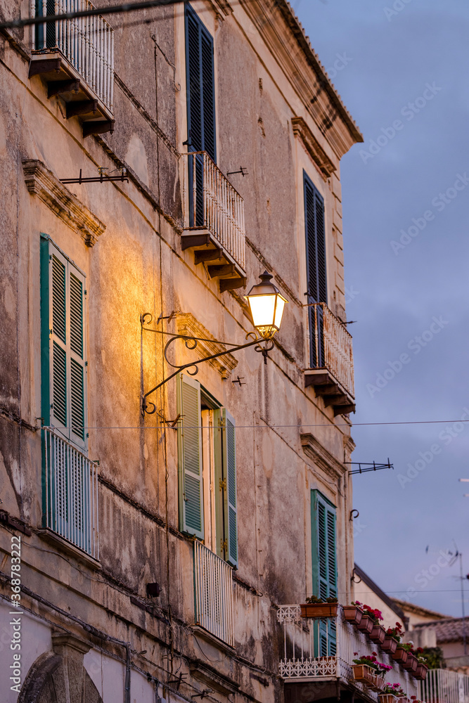 Old Italian street lamp