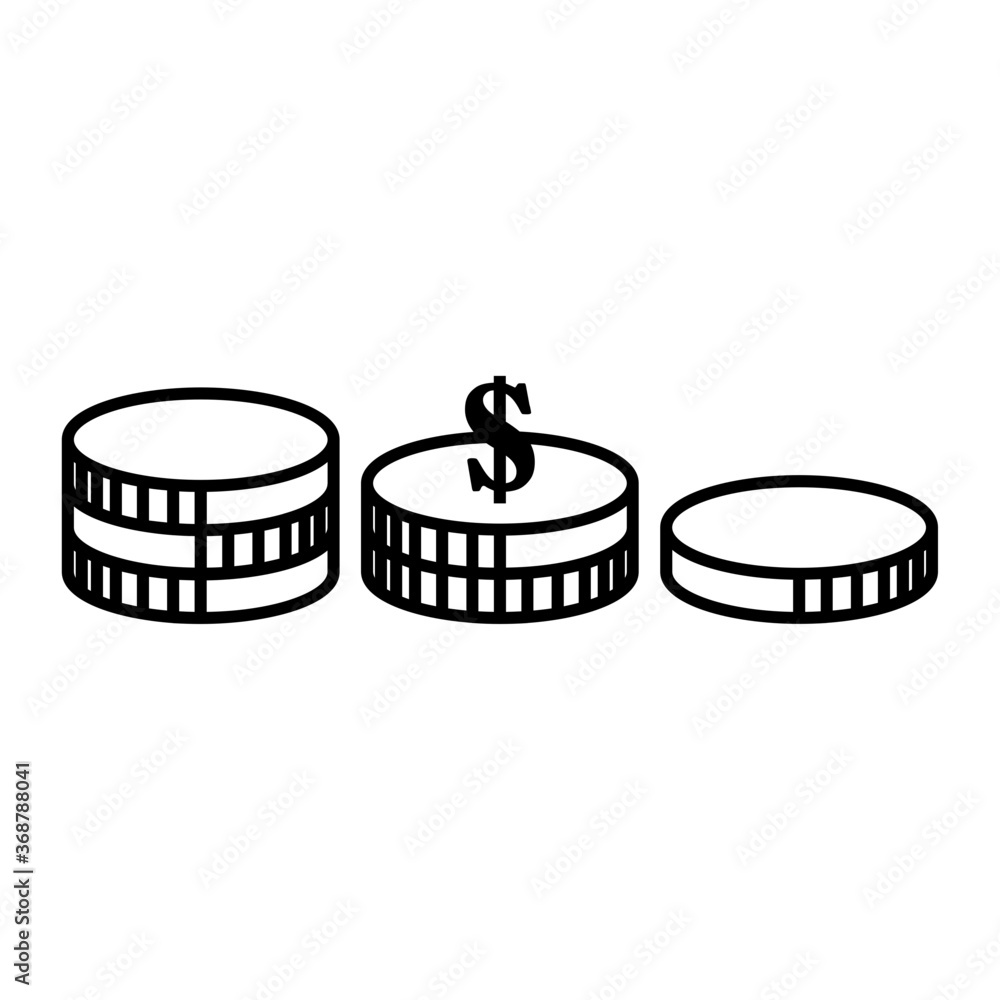 Money coins icon