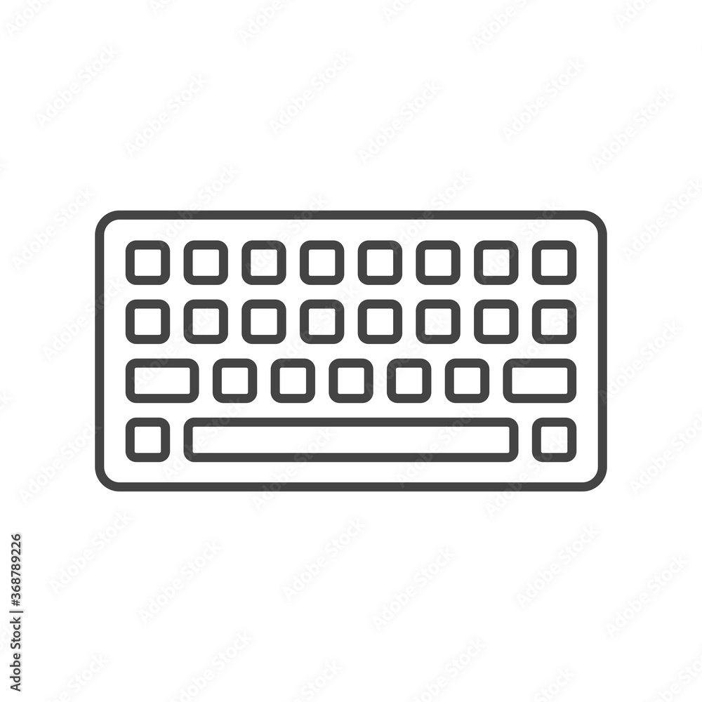 Keyboard Icon Wireless Keyboard Symbol Modern Simple Vector Icon