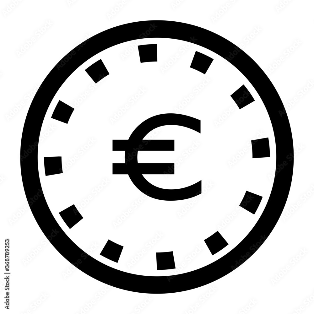 Euro coin icon