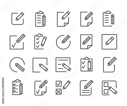 Simple set of register related outline icons. Elements for mobile concept and web apps. Thin line vector icons for website design and development, app development.