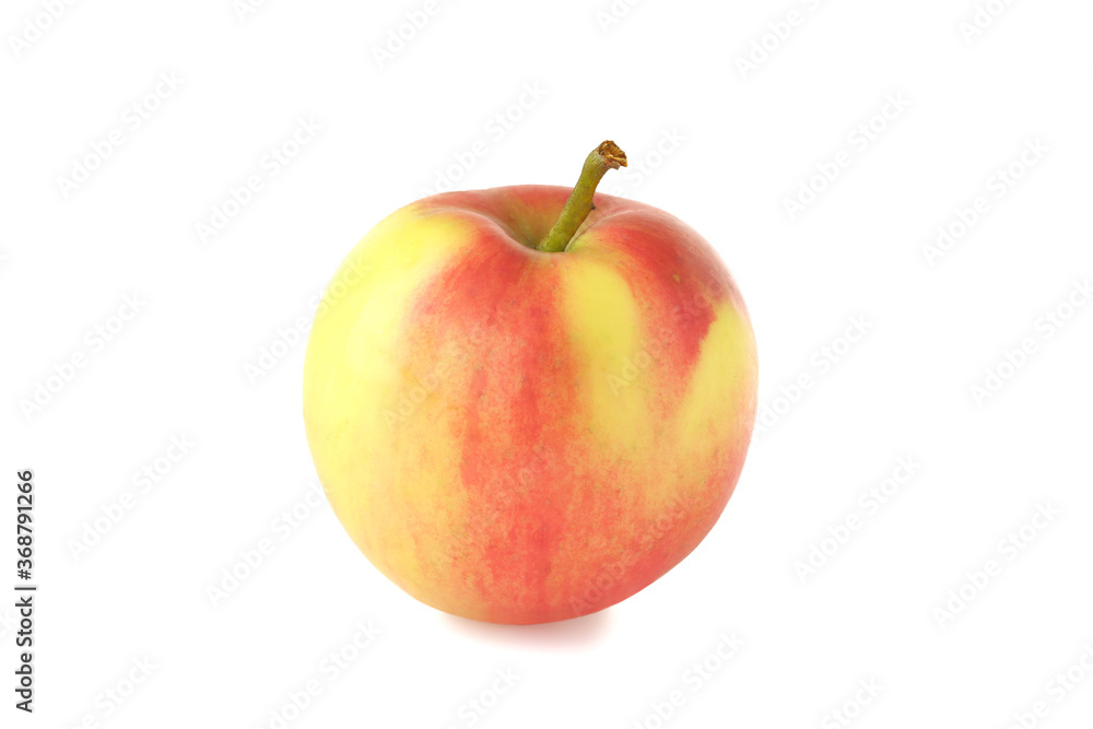 Red-yellow apple isolated on white Red-yellow apple isolated on white