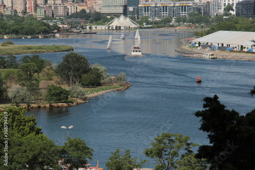 Goldenhorn sail at summer photo