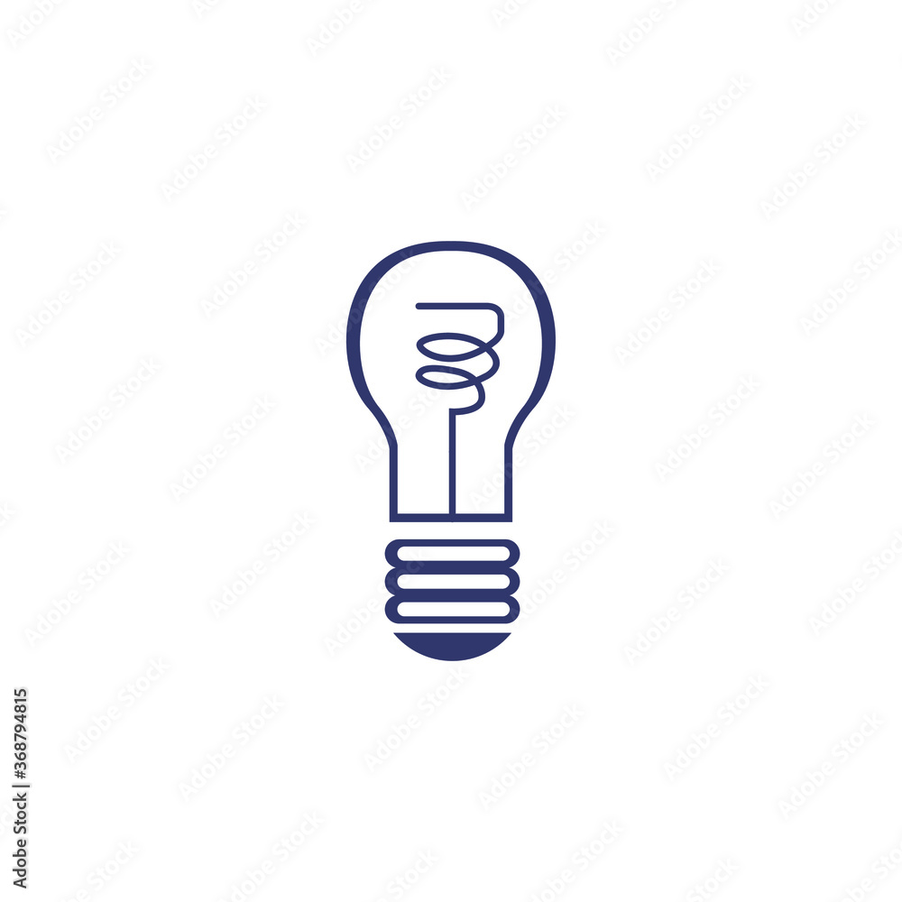 Vector image of a light bulb Vector image of a light bulb