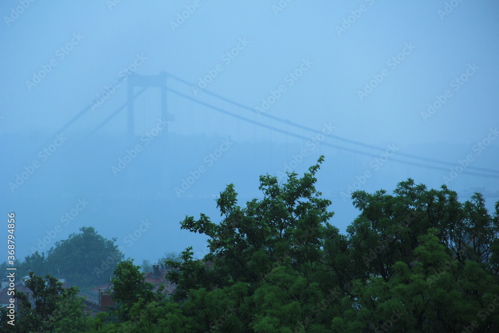 Fatih Sultan Mehmet Bridge at foam Fatih Sultan Mehmet Bridge at foam