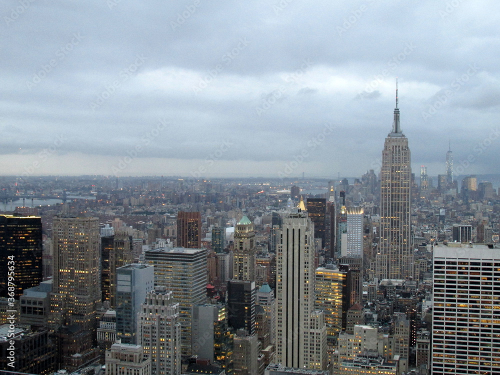 Empire State Building at Rockefeller Center top of the rock Observation deck Empire State Building at Rockefeller Center top of the rock Observation deck