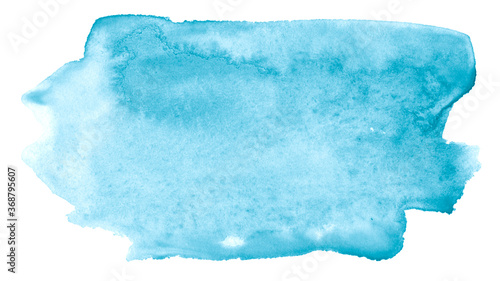 Sea blue watercolor isolated spots. Watercolor background for design. photo