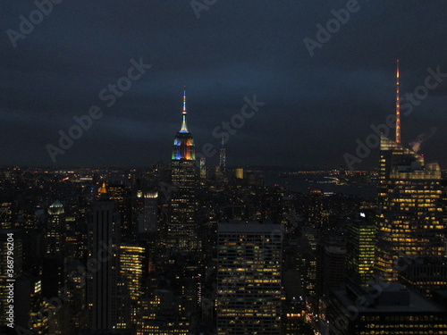 Empire State Building at Rockefeller Center top of the rock Observation deck © rotem