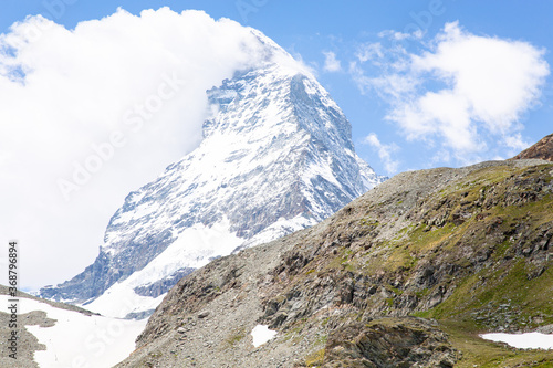 Scenic Matterhorn in Walliser Alpen, Switzerland