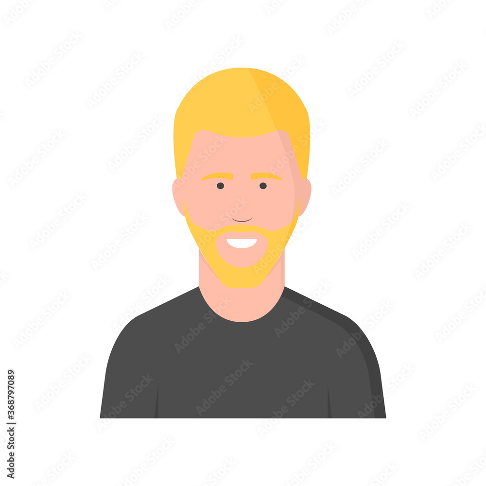 Persona Rusa. Hombre Ruso. Raza, cultura, nación, país. Personaje con cabello claro o amarillo, piel blanca. Eslavo oriental. Ilustración vectorial aislada en fondo blanco Persona Rusa. Hombre Ruso. Raza, cultura, nación, país. Personaje con cabello claro o amarillo, piel blanca. Eslavo oriental. Ilustración vectorial aislada en fondo blanco