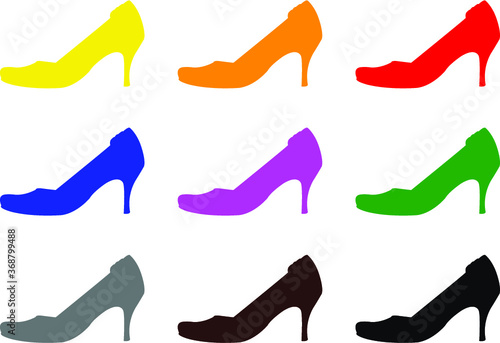 set of women shoes