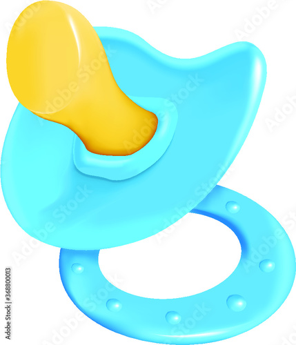 baby pacifier isolated on white
