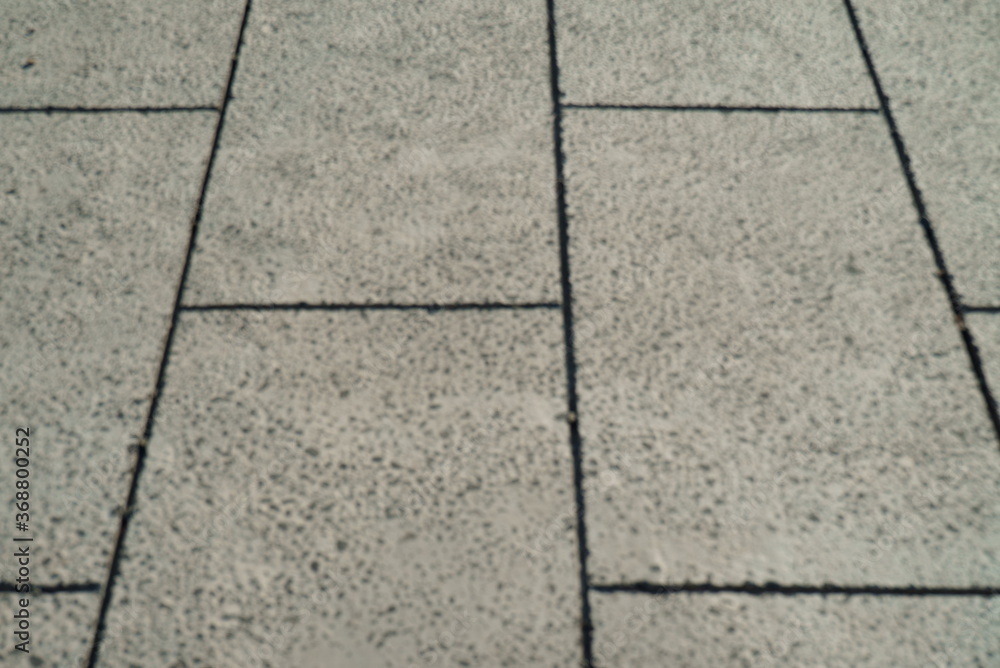 Sidewalk made of stone tiles