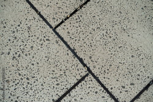 Sidewalk made of stone tiles