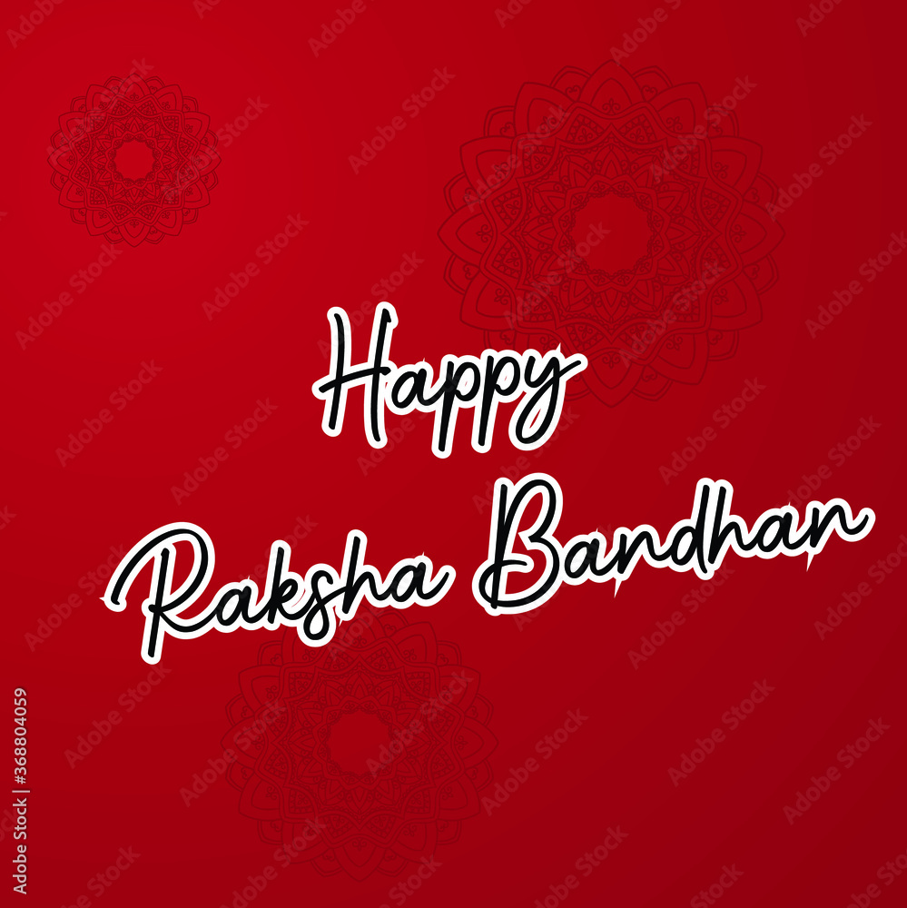 Happy Raksha Bandhan Indian 2020 Vector Design 