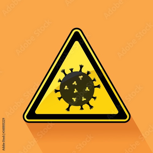 Lockdown Pandemic sign. Stop to Coronavirus outbreak covid-19. Protection icon. Vector illustration of lock down sign.