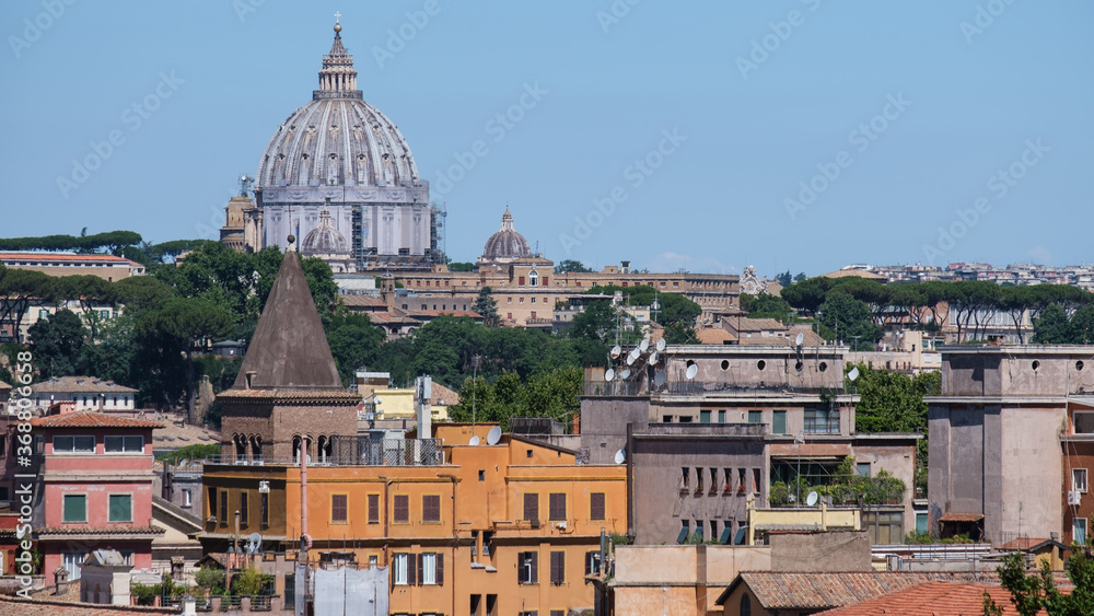 Saint Peter Basilica, View from Giardino degli Aranci, Rome, Lazio, Italy