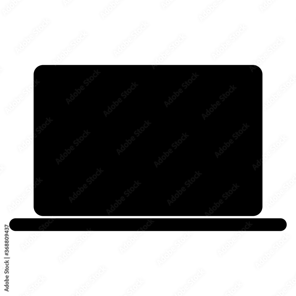 Slim laptop icon Slim laptop icon