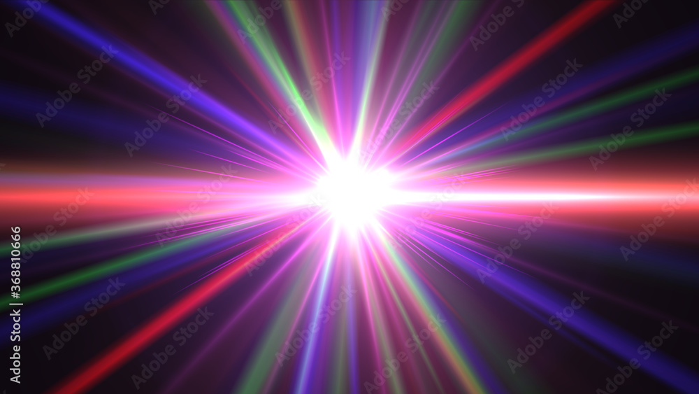 Obraz premium abstract star burst flash laser beam illustration
