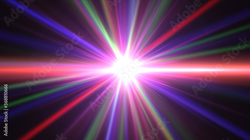 abstract star burst flash laser beam illustration