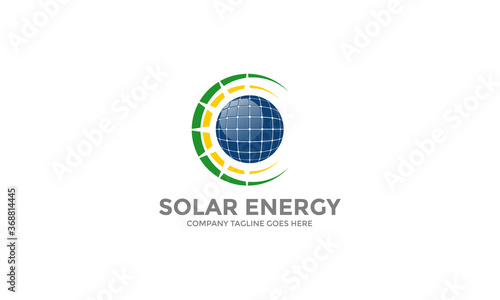 Solar Energy Logo Icon Vector