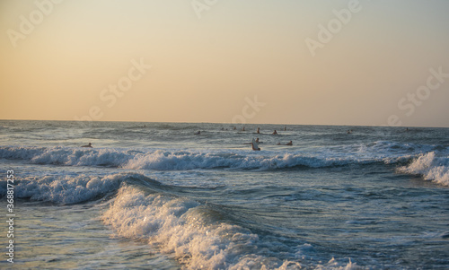 Surfing Prior to Hurricane Isaias