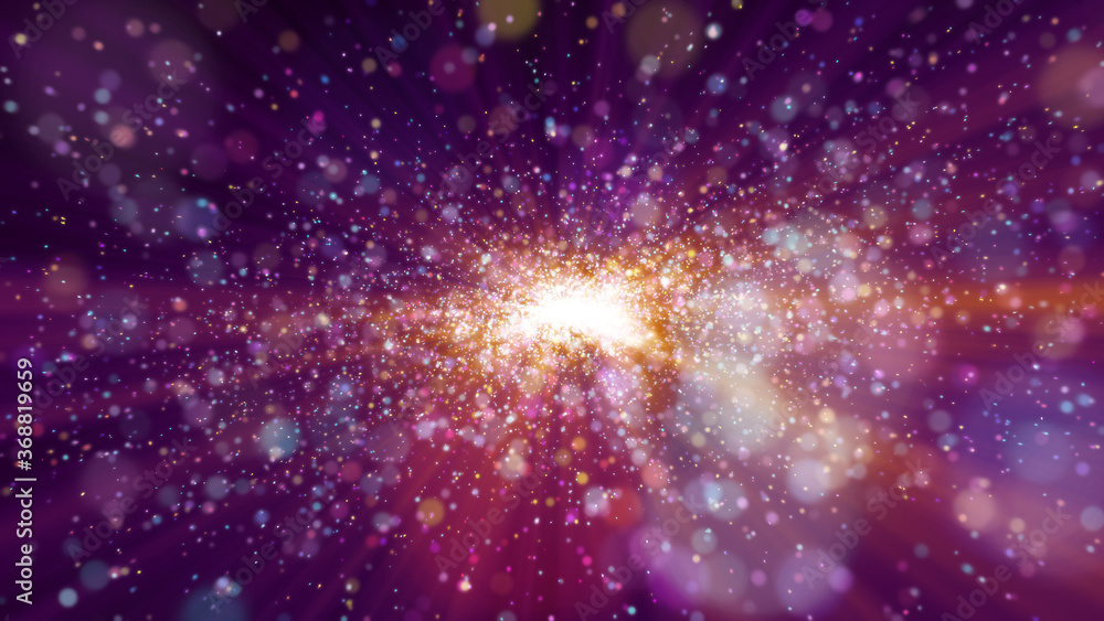 Fototapeta premium galaxy in space light particle