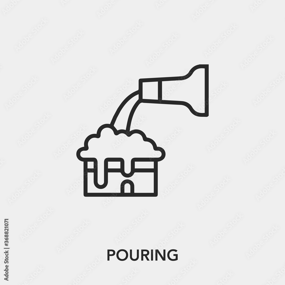 pouring icon vector sign symbol pouring icon vector sign symbol