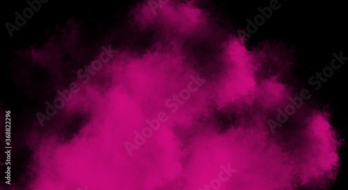 Fuschia Fog or smoke color isolated background for effect, text or copyspace.