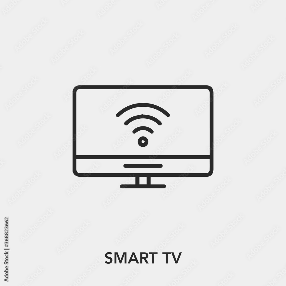 smart tv icon vector. Linear style sign for mobile concept and web design. smart tv symbol illustration. Pixel vector graphics - Vector. smart tv icon vector. Linear style sign for mobile concept and web design. smart tv symbol illustration. Pixel vector graphics - Vector.
