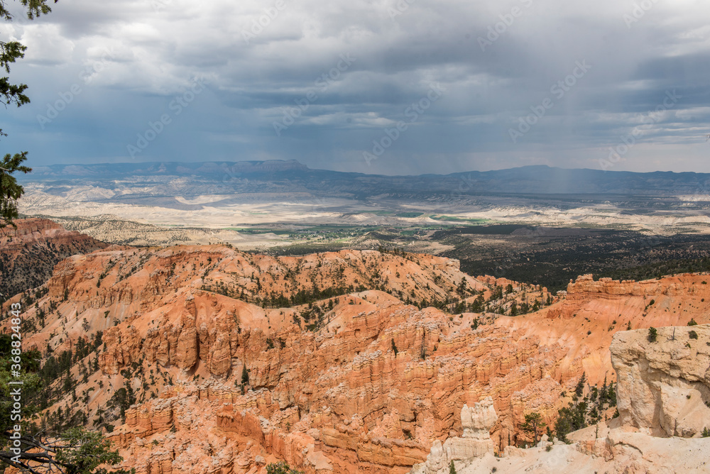 Rain over Bryce Canyon National Park