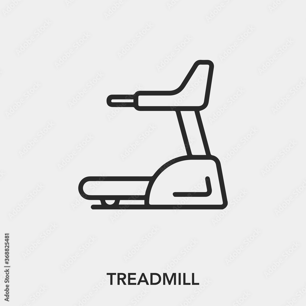 treadmill icon vector sign symbol treadmill icon vector sign symbol