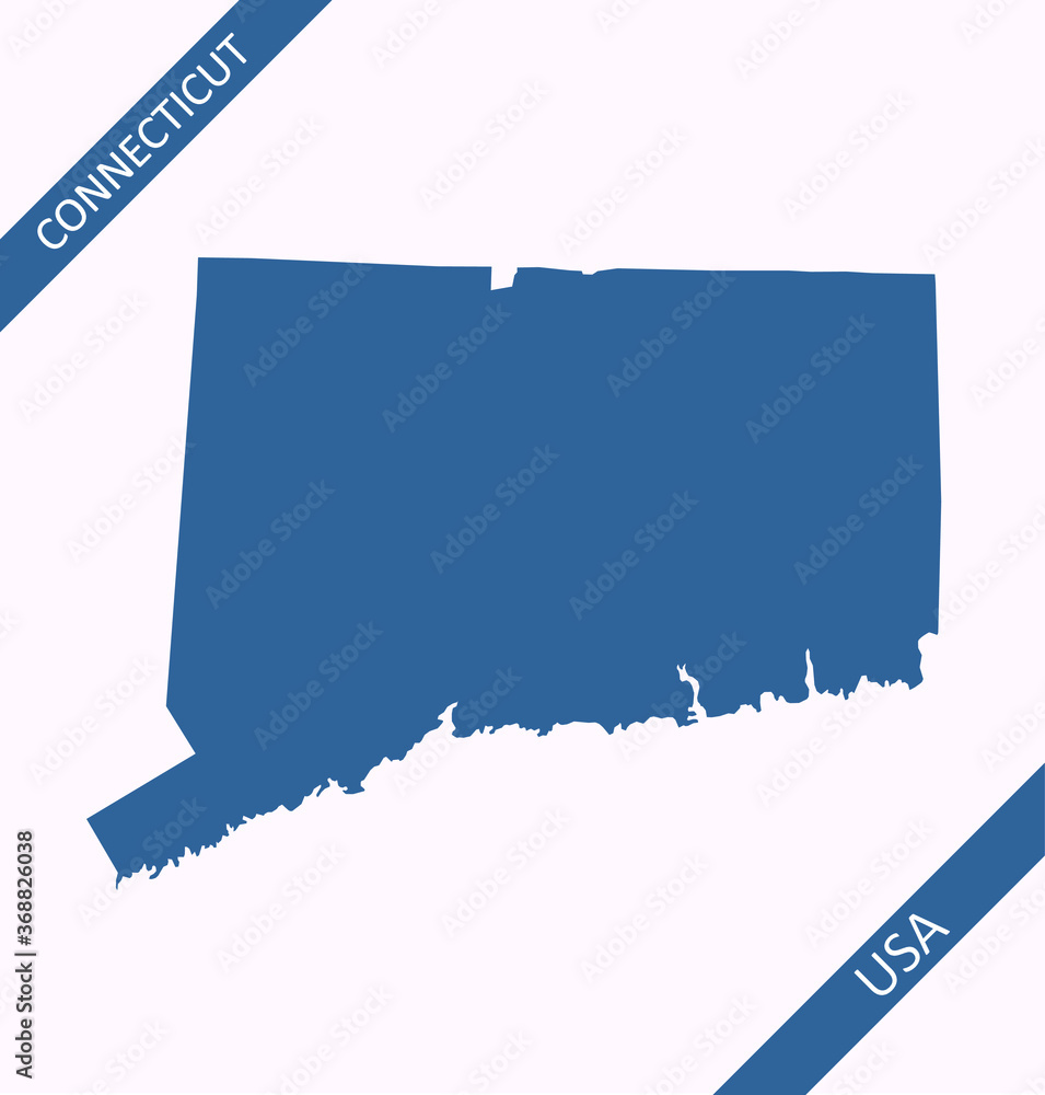 Blank Map Of Connecticut USA Stock Vector Adobe Stock 1000 F 368826038 B3AqMiuxlJTLmNn9IJ0RExSniC1Nn0aF 