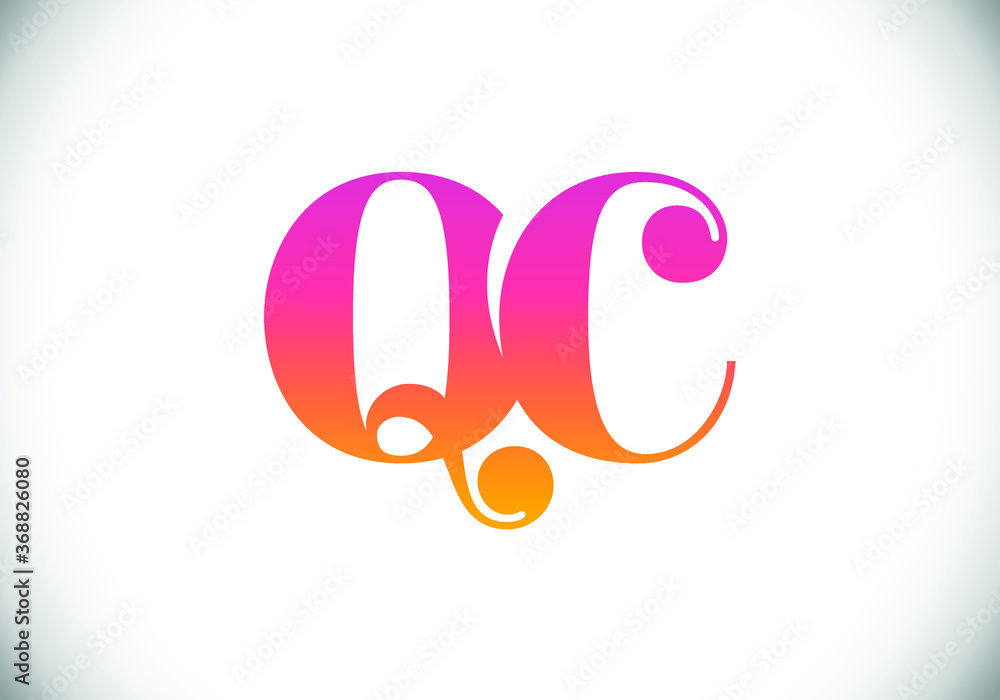 Q C Initial Letter Logo design, Graphic Alphabet Symbol for Corporate Business Identity Q C Initial Letter Logo design, Graphic Alphabet Symbol for Corporate Business Identity