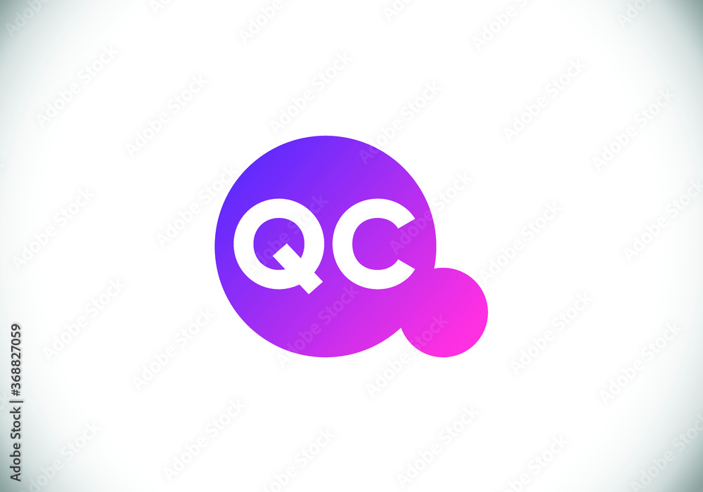 Q C Initial Letter Logo design, Graphic Alphabet Symbol for Corporate Business Identity Q C Initial Letter Logo design, Graphic Alphabet Symbol for Corporate Business Identity