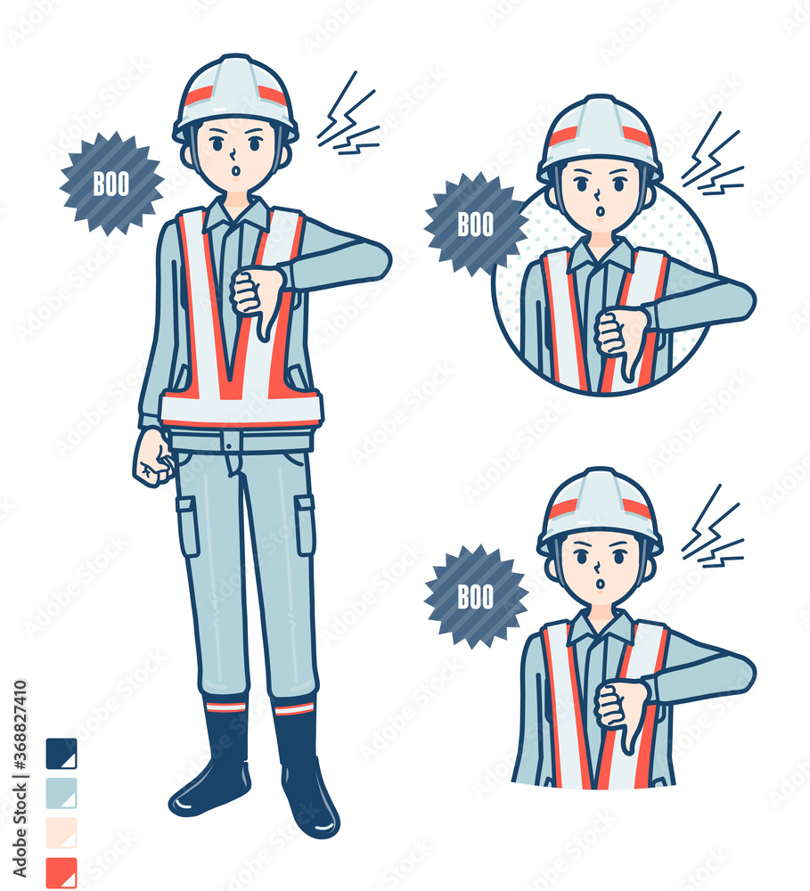 simple reflection vest man_Booing simple reflection vest man_Booing